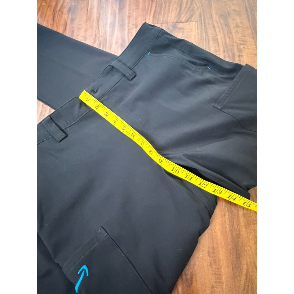 Amazon Uniform Cargo Pants Men's L (32-34) Black By Luly Yang Stretch Workwear - Picture 5 of 7